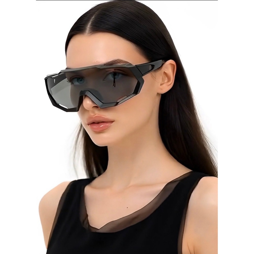 Women's Designer Sunglasses Oversized Wrap Around Activety‎ Shield Shades UV400